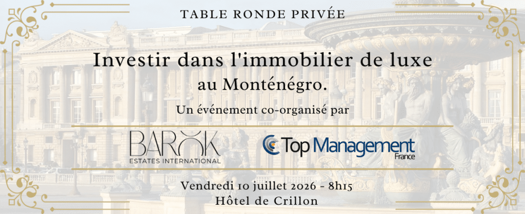 Matinale Barok Estates × Top Management France — Investir au Monténégro