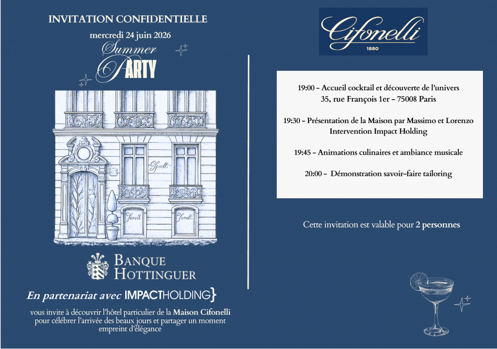 Summer Party Cifonelli × Banque Hottinguer