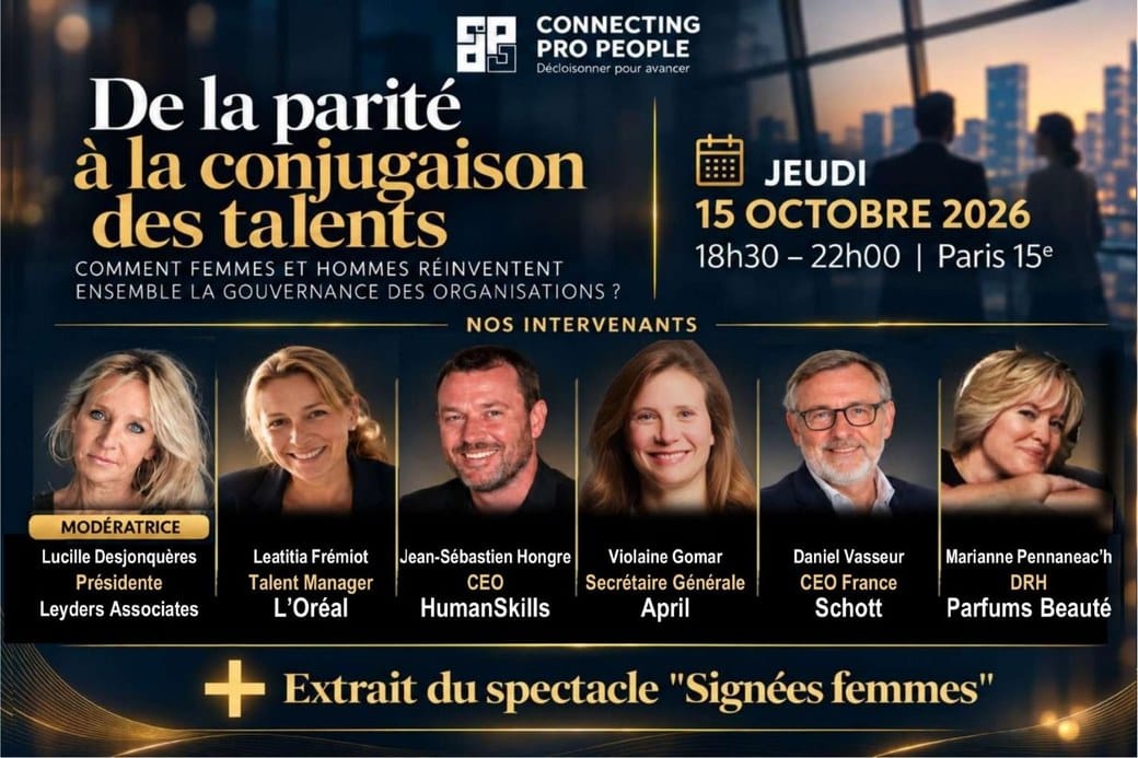 Soirée de rentrée Connecting Pro People : de la parité à la conjugaison des talents